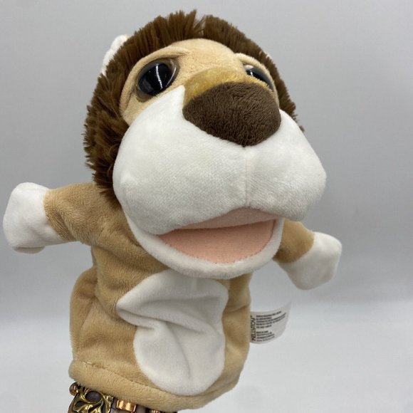 SET of 2 Kelly Toy Adorable Plush Hand PUPPETS Elephant and Lion 2 PC LOT Zoo - Picture 9 of 15